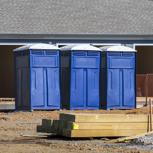 how often are the porta potties cleaned and serviced during a rental period in Hagerstown